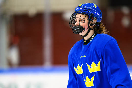 Edit Danielsson of Sweden at a practice session