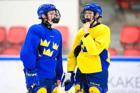 Elsa Åberg and Isabelle Leijonhielm of Sweden at a