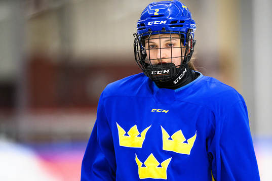 Rebecka Hollström of Sweden at a practice session