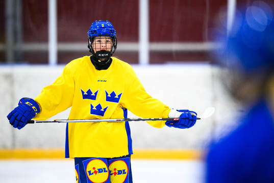 Leia Eriksson of Sweden at a practice session