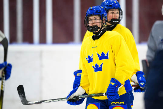Sanna Halsius of Sweden at a practice session