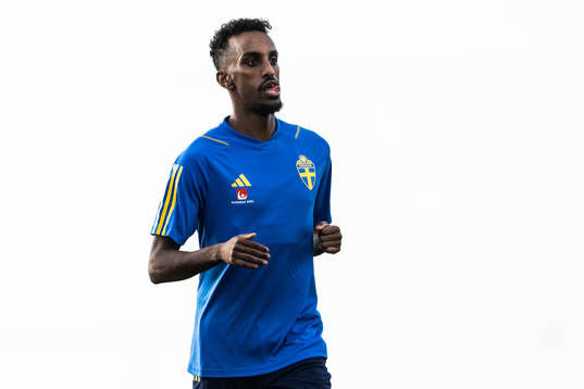 Taha Ali of the Swedish men's football national team at a