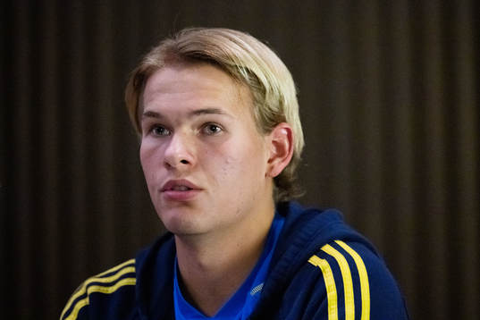 Markus Karlsson of the Swedish men's football national team