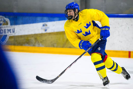 Sanna Halsius of Sweden at a practice session