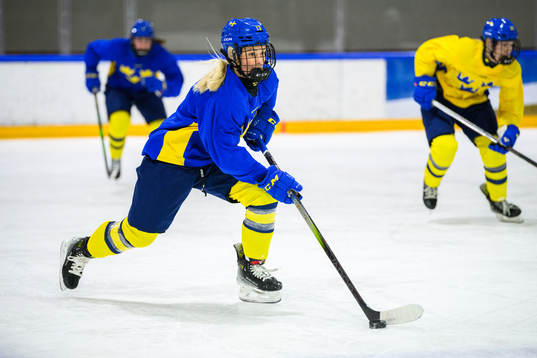 Mira Hallin of Sweden at a practice session