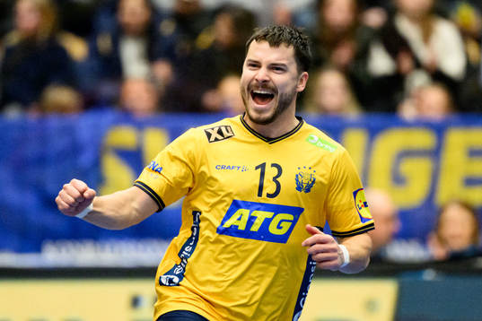 Sebastian Karlsson of Sweden celebrates