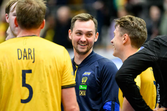 Hampus Wanne of Sweden celebrates
