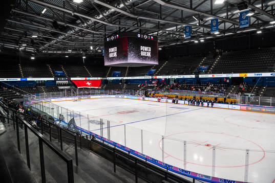Interior view of Bossard Arena