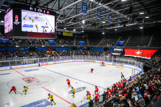 Interior view of Bossard Arena