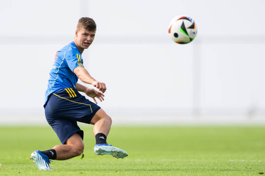 Samuel Dahl of the Swedish men's football national team at