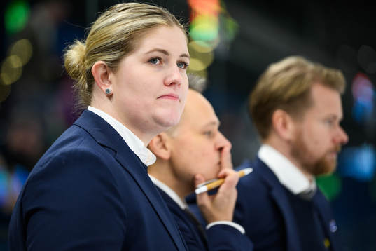 Assistant coach Melinda Olsson of Sweden