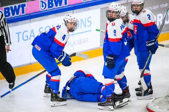 Hana Krakorova and Michaela Paulinyova of Slovakia as