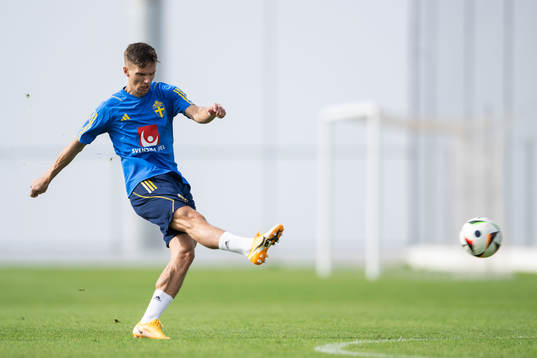 Samuel Leach Holm of the Swedish men's football national