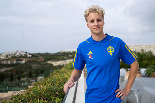 Victor Larsson of the Swedish men's football national team