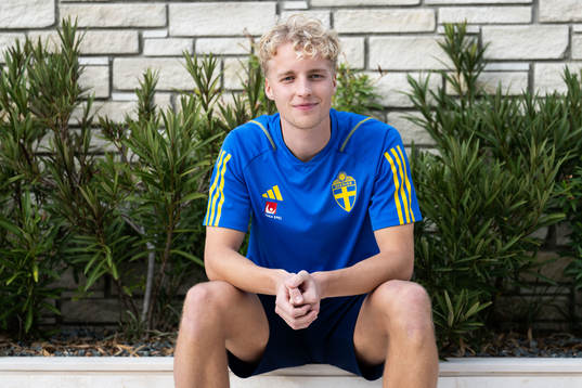 Victor Larsson of the Swedish men's football national team