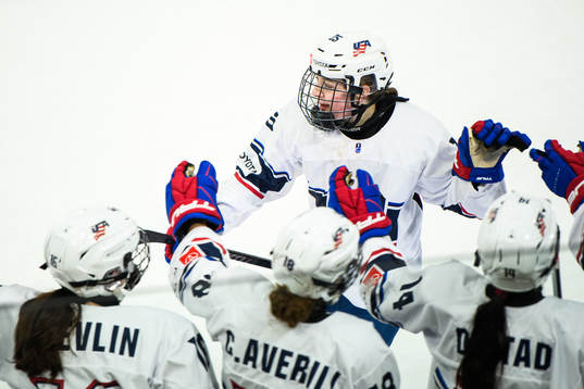 Haley Box of USA celebrates
