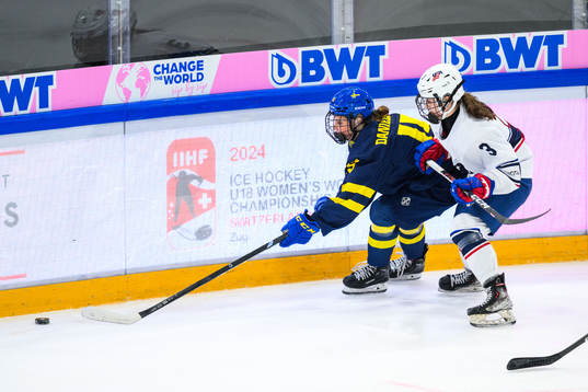 Edit Danielsson of Sweden and Megan Healy of USA