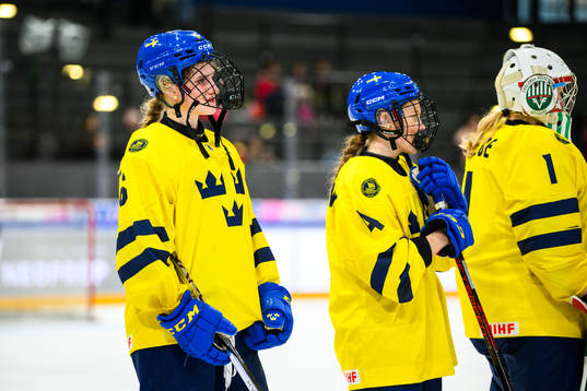 Nellie Svensson of Sweden looks dejected