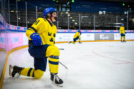 Ella Hellman of Sweden looks dejected