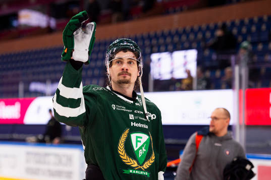 Färjestads David Tomasek deppar