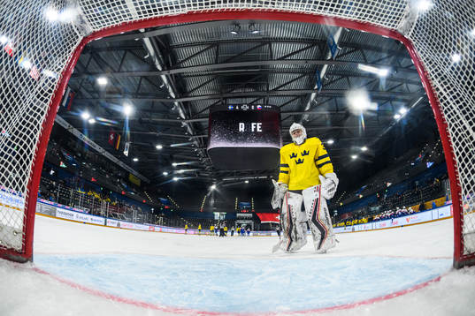 Goaltender Lovisa Lundström of Sweden