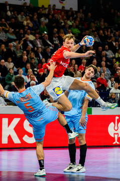 Mathias Gidsel of Denmark