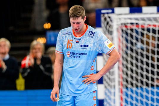 Lars Kooij of the Netherlands looks dejected