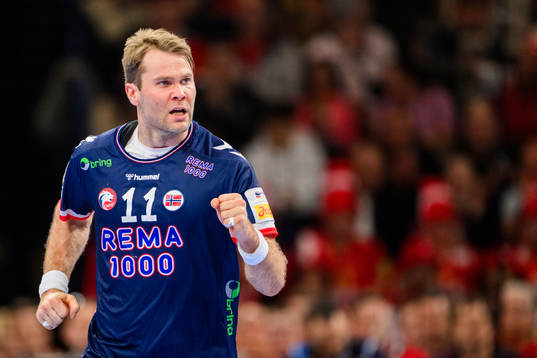 Petter Øverby of Norway celebrates