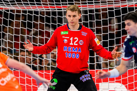 Goalkeeper Kristian Skinstad Sæverås of Norway