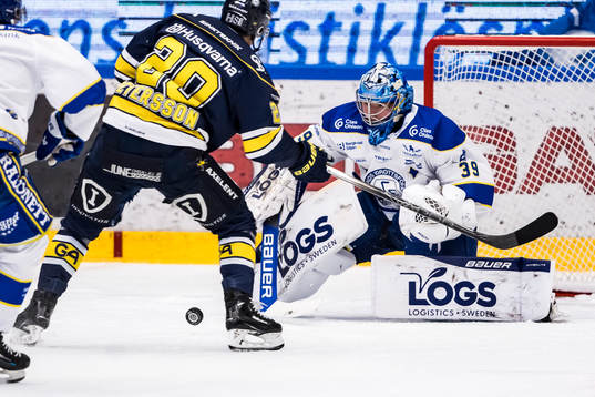 Leksands målvakt Filip Larsson