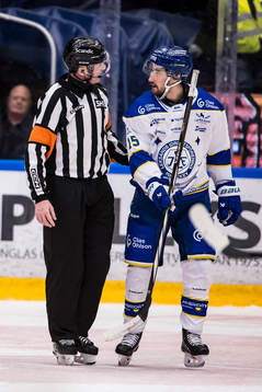 Domare Daniel Eriksson och Leksands Max Veronneau