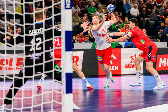 Mathias Gidsel of Denmark