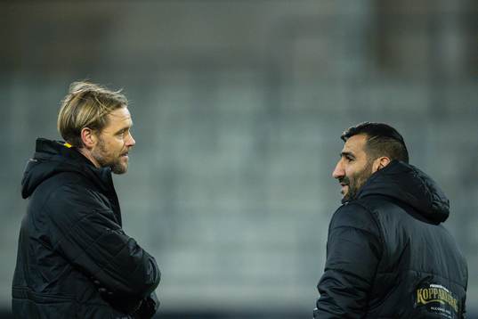 Club manager Marcus Jodin and head coach Mak Lind of Häcken