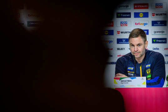 Andreas Palicka of Sweden at a press conference