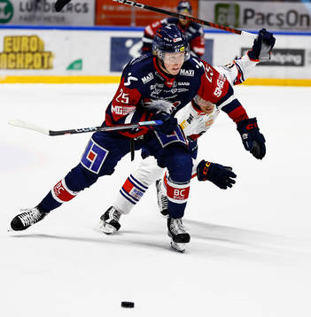 Linköpings Filip Bystedt och Växjös Marcus Sylvegård