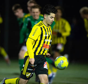 IFK Hässleholms Alireza Nasari i träningsmatchen mellan