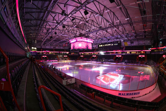 Interiör vy av Behrn Arena