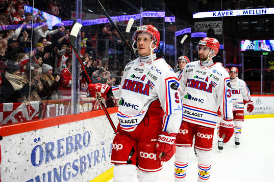 Timrås Didrik Strömberg och Albin Lundin jublar