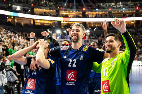 Kentin Mahé, Luka Karabatic and goalkeeper Remi Desbonnet
