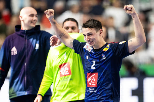 Yanis Lenne of France celebrates