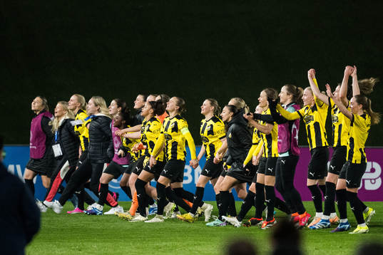Players of Häcken celebrate