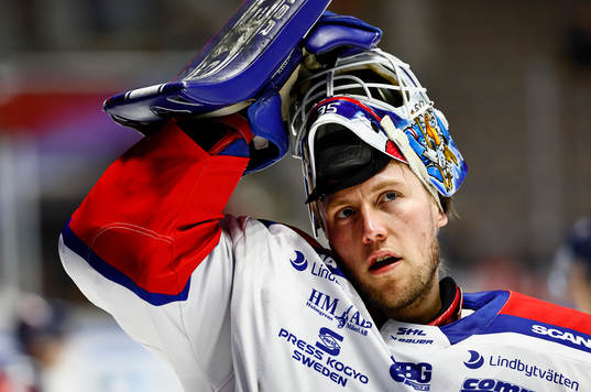 Oskarshamns målvakt Emil Kruse