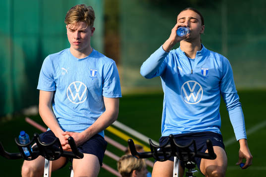 Malmö FFs Nils Zätterström och Elison Makolli