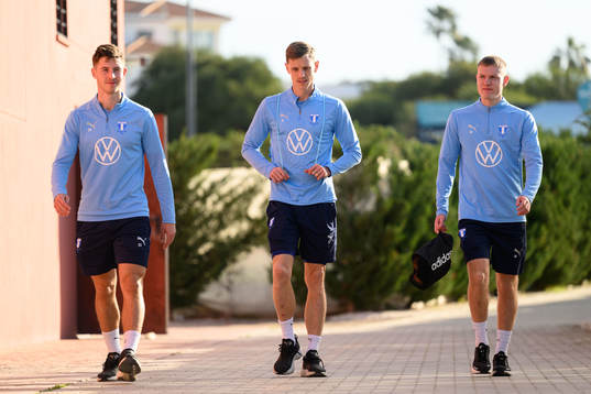 Malmö FFs Lasse Berg Johnsen, Søren Rieks och Sebastian