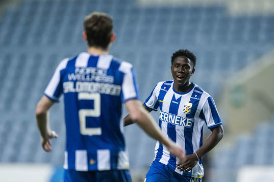 Abundance Salaou of IFK Göteborg celebrates