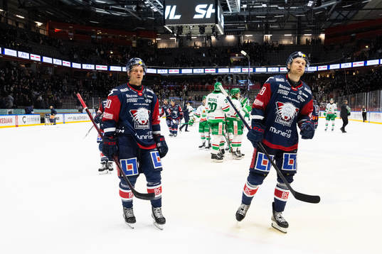 Linköpings Lance Bouma och John Nyberg deppar
