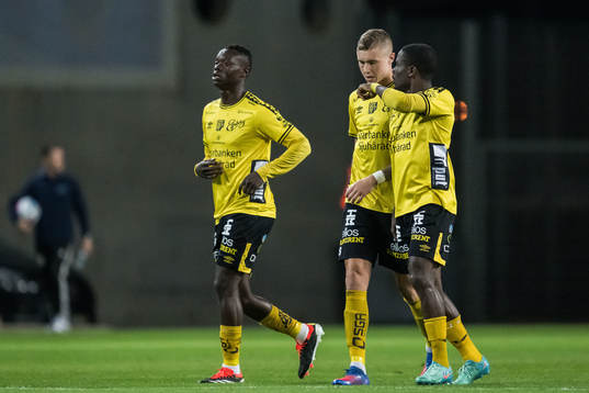 Timothy Ouma, Sebastian Holmén and Michael Baidoo of