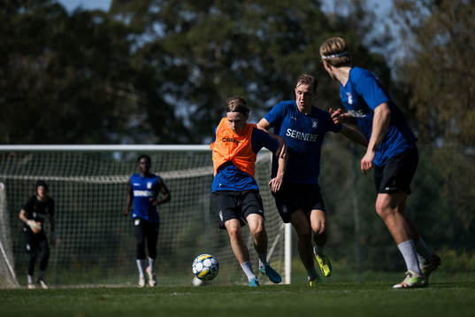 IFK Göteborgs Oscar Pettersson och Adam Carlén