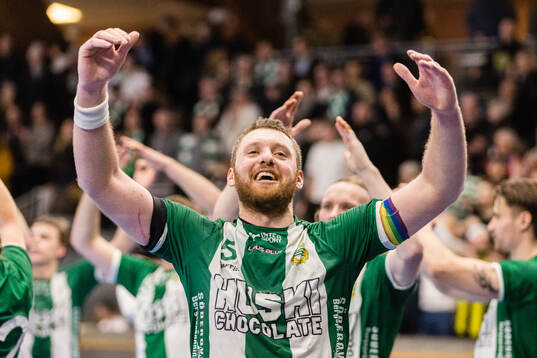 Hammarbys Alexander Morsten jublar