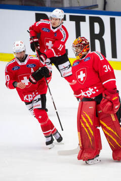 goaltender Stéphane Charlin of Switzerland